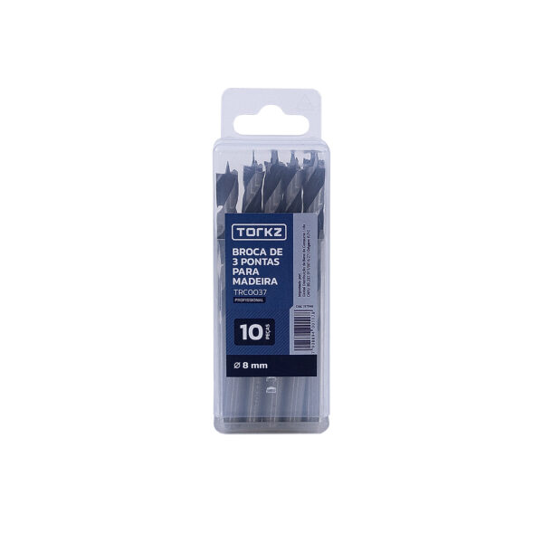 Broca Aço Carbono Torkz 8 mm, 10 Peças - Image 3